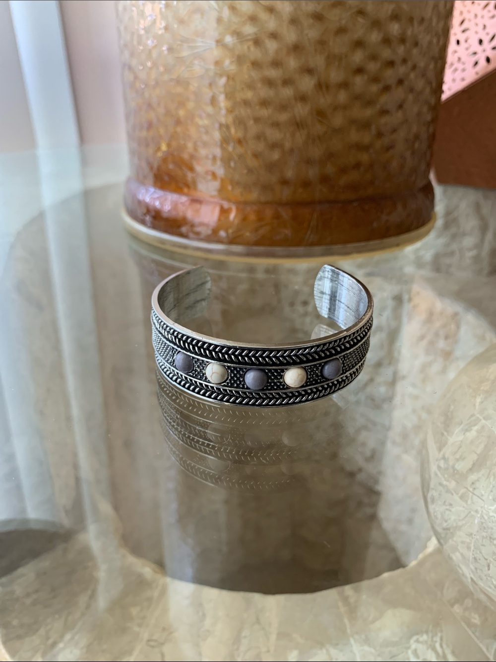Paparazzi "Quarry Quake" silver cuff bracelet